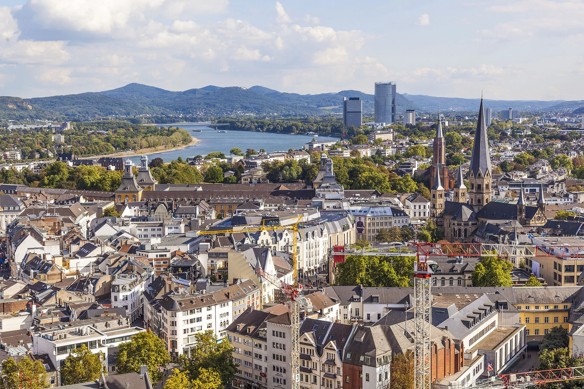 Bonn skyline and the Rhine